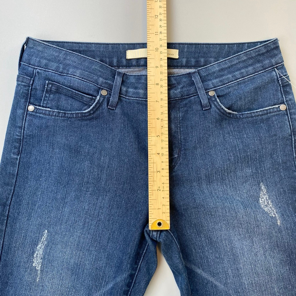 Women's RICH & SKINNY Blue Distressed Skinny Jeans Size 28 USA - Picture 11 of 14